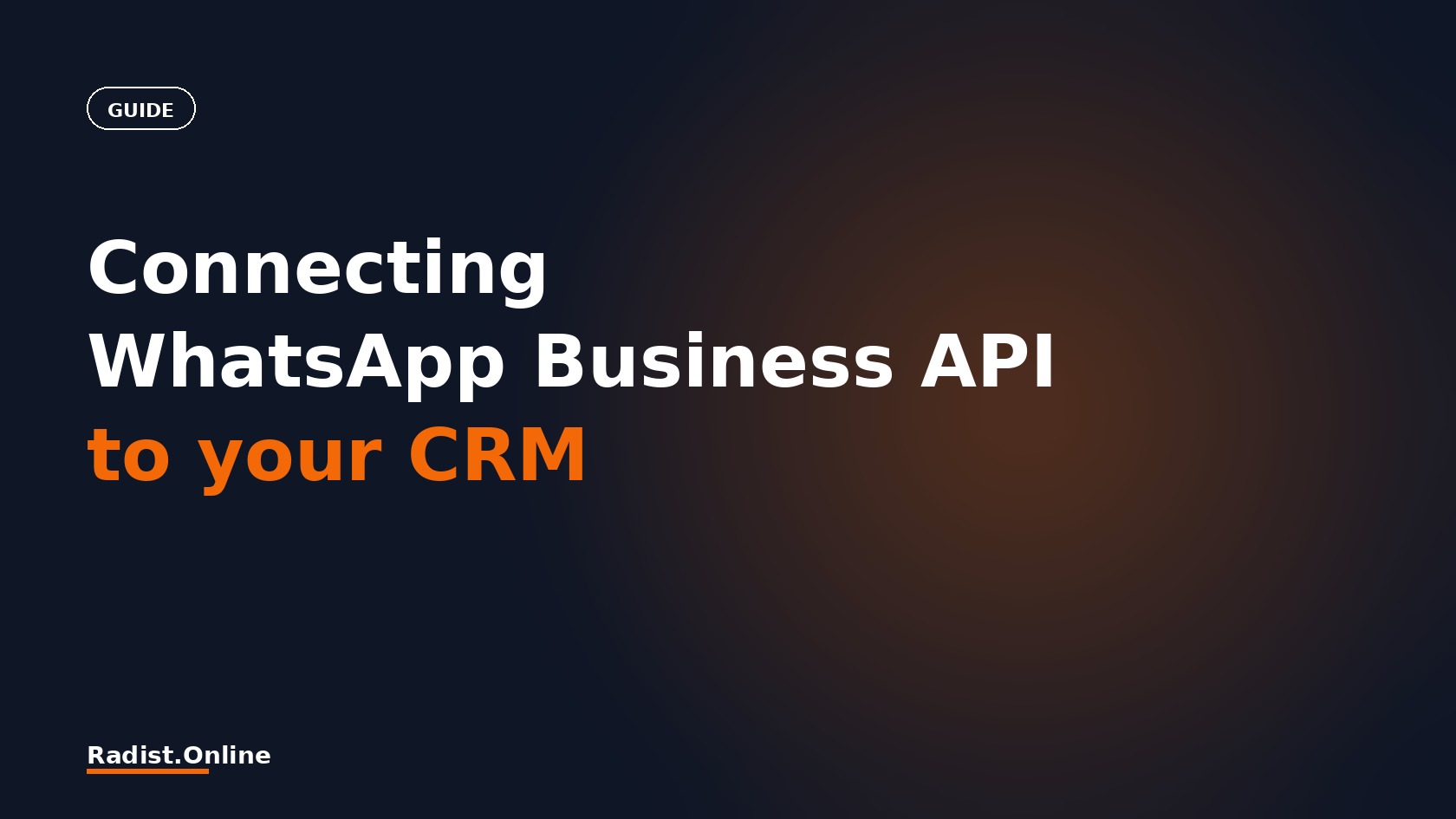 How to connect WhatsApp Business API to your CRM